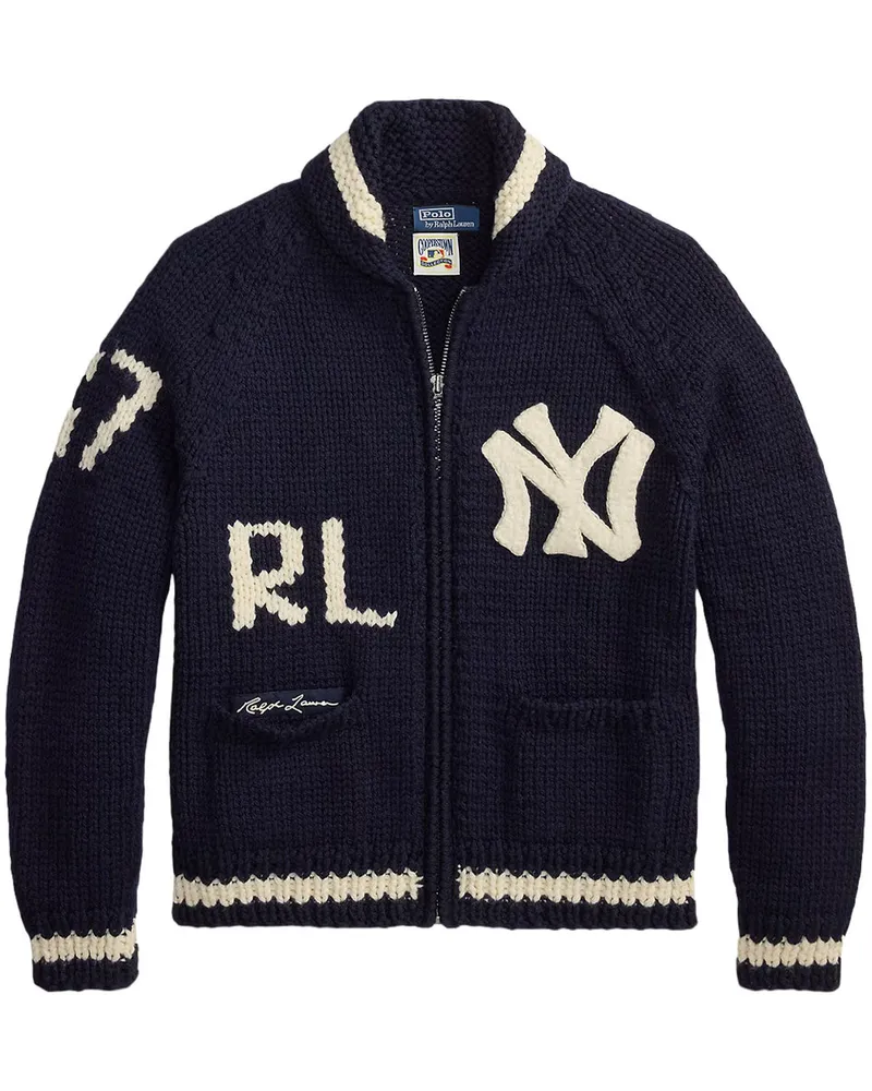 Ralph Lauren Sweater-full Zip ny Yankees 710b14472001 Blau