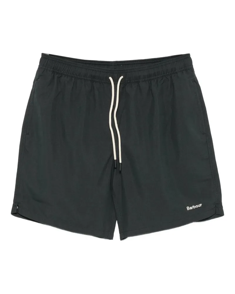 Barbour staple Logo 7"" Swim Short Schwarz