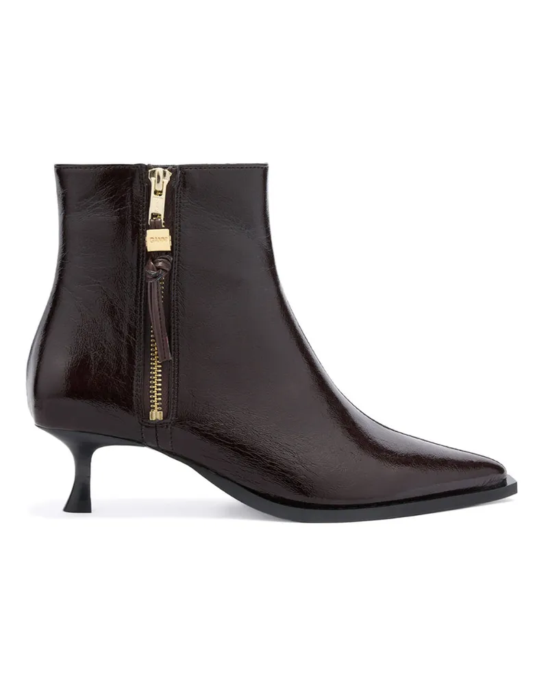 Ganni Ana Ankle Boot Deep Vintage Braun