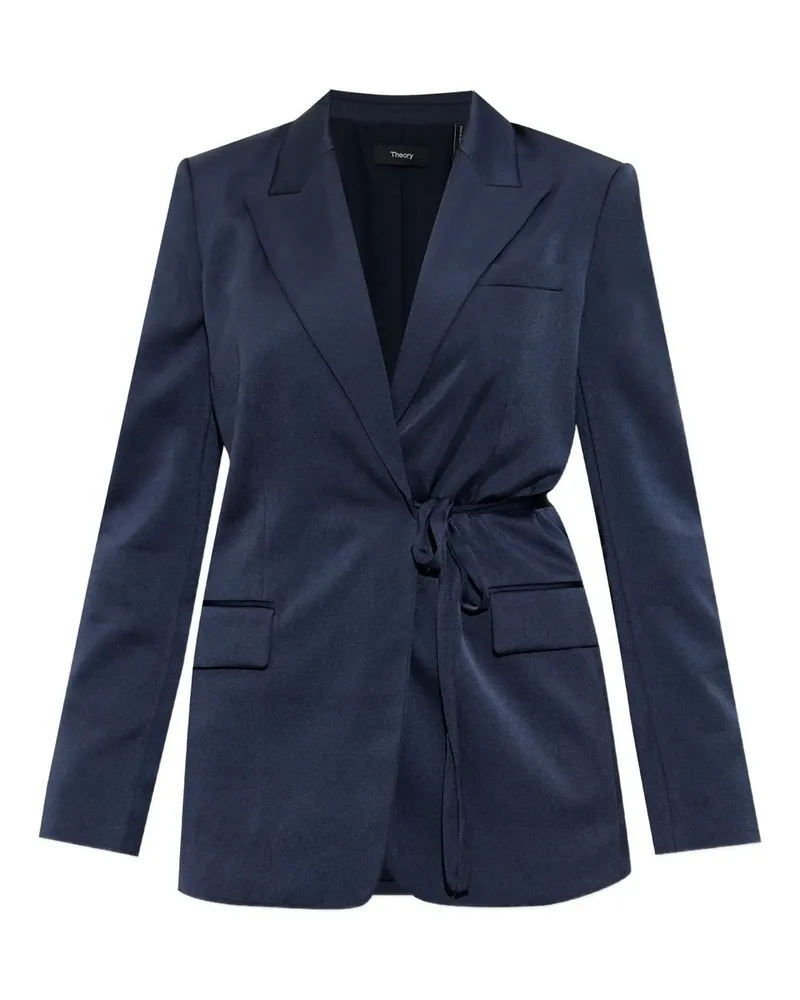Theory Tie Waist Blazer.cru Blau