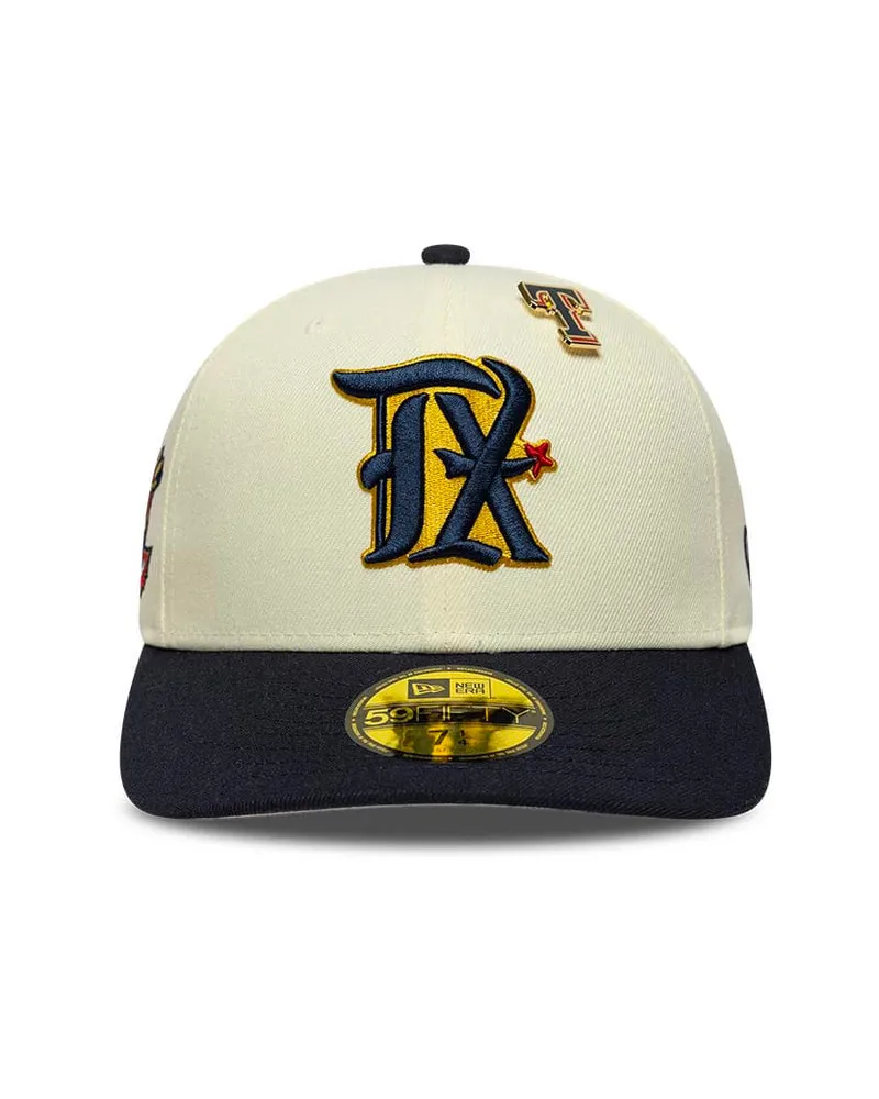 New Era Mlb Pin 59fifty - Texas Rangers 60915730 Schwarz