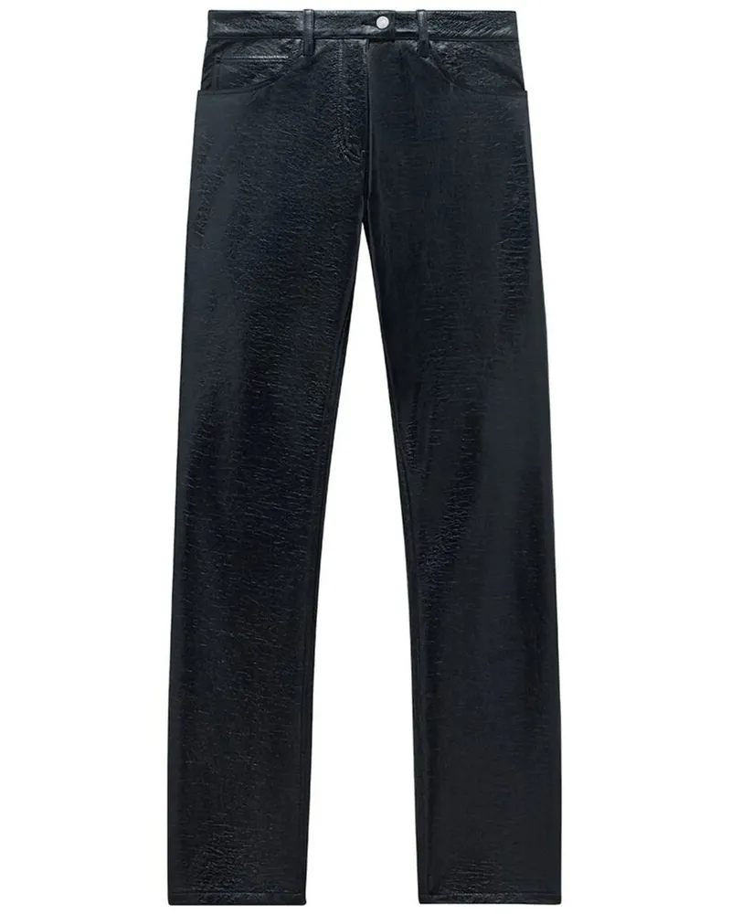 Courrèges Reedition 5-pocket Vinyl Pants Schwarz