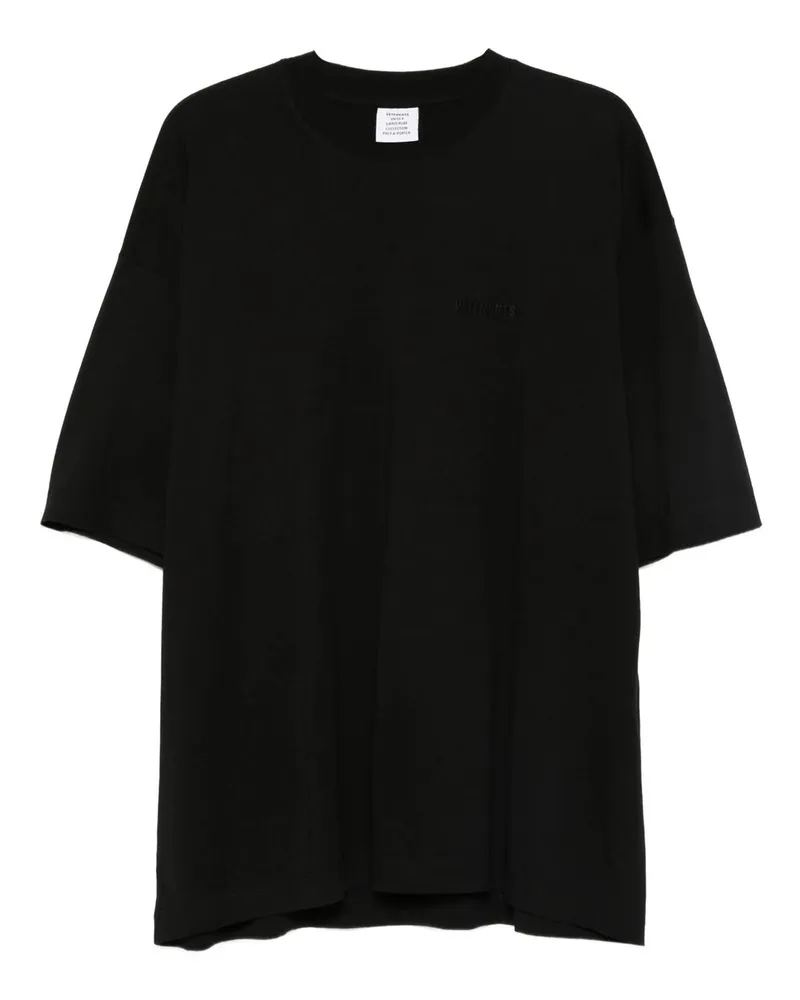 VETEMENTS Logo Regular t Shirt Schwarz