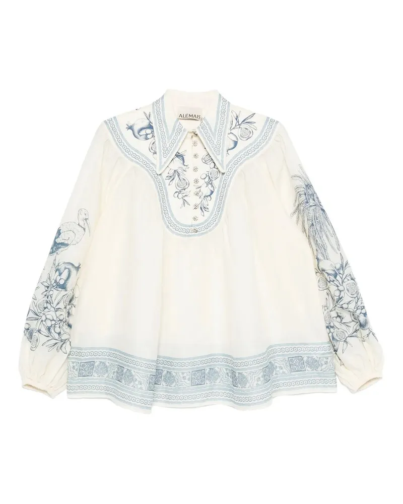 ALEMAIS Villa Romantica Blouse Beige