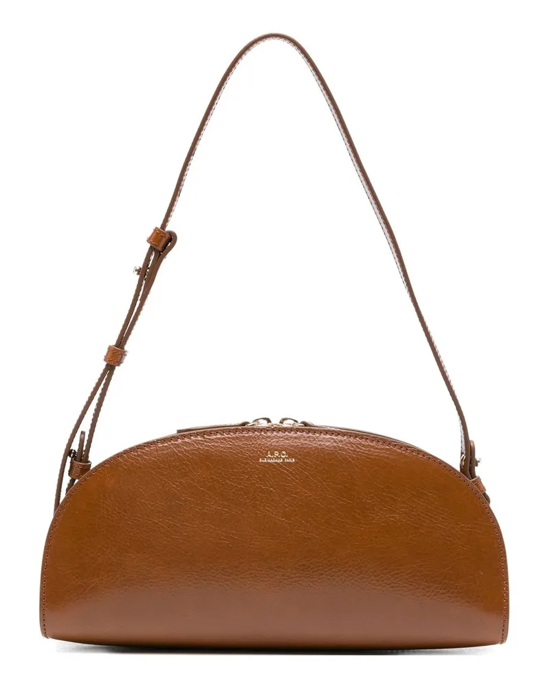 A.P.C. Sac Demi-lune Shoulder Braun