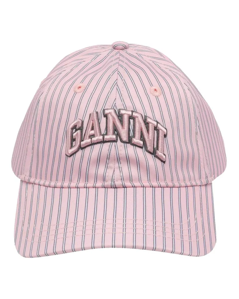Ganni Printed Nylon Cap Rose