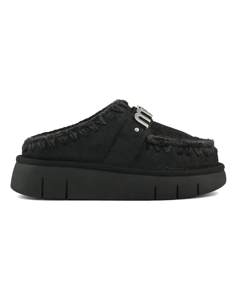 Mou Bounce Clog Special Leather Schwarz