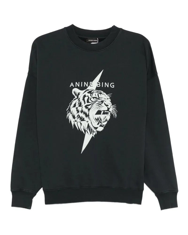 Anine Bing Miles Sweatshirt Tiger Schwarz