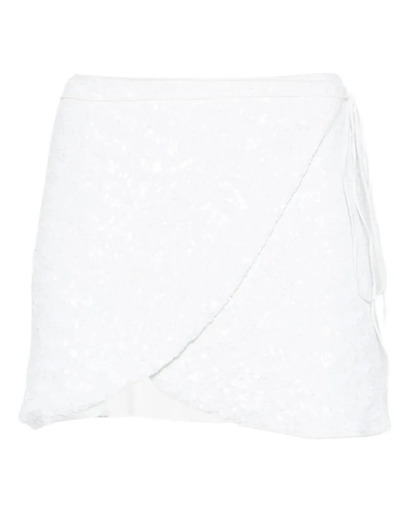 Oséree Paillettes Skirt Grau