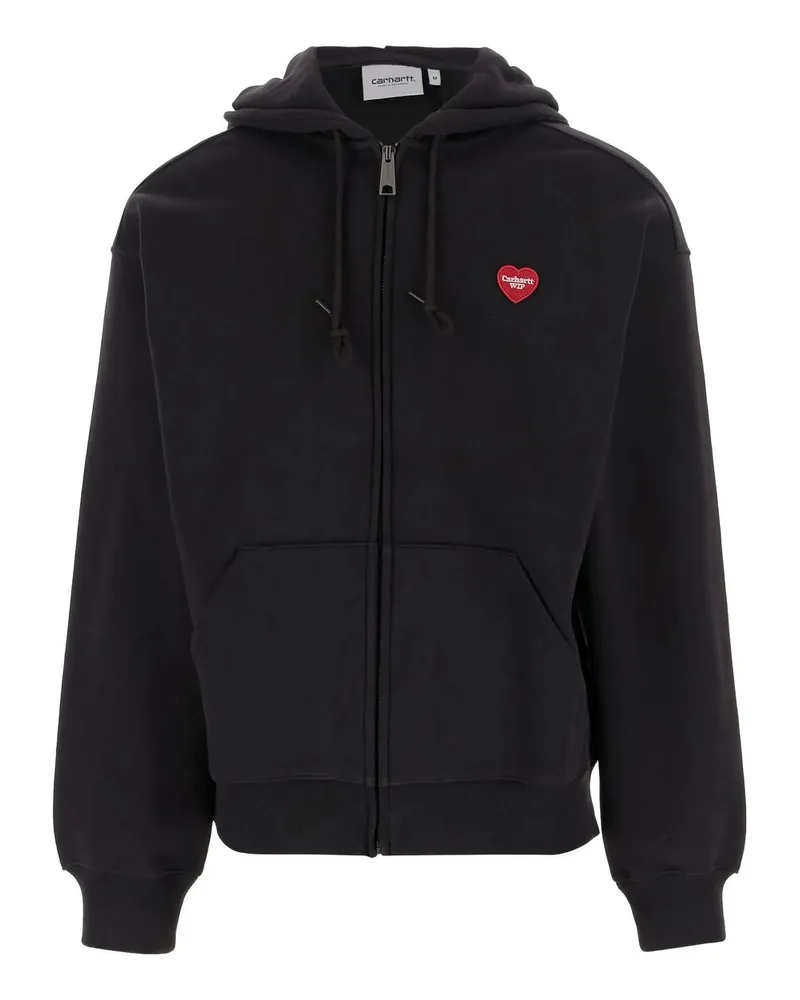Carhartt WIP Hooded Heart ii Hartt Sweat Jacket Schwarz