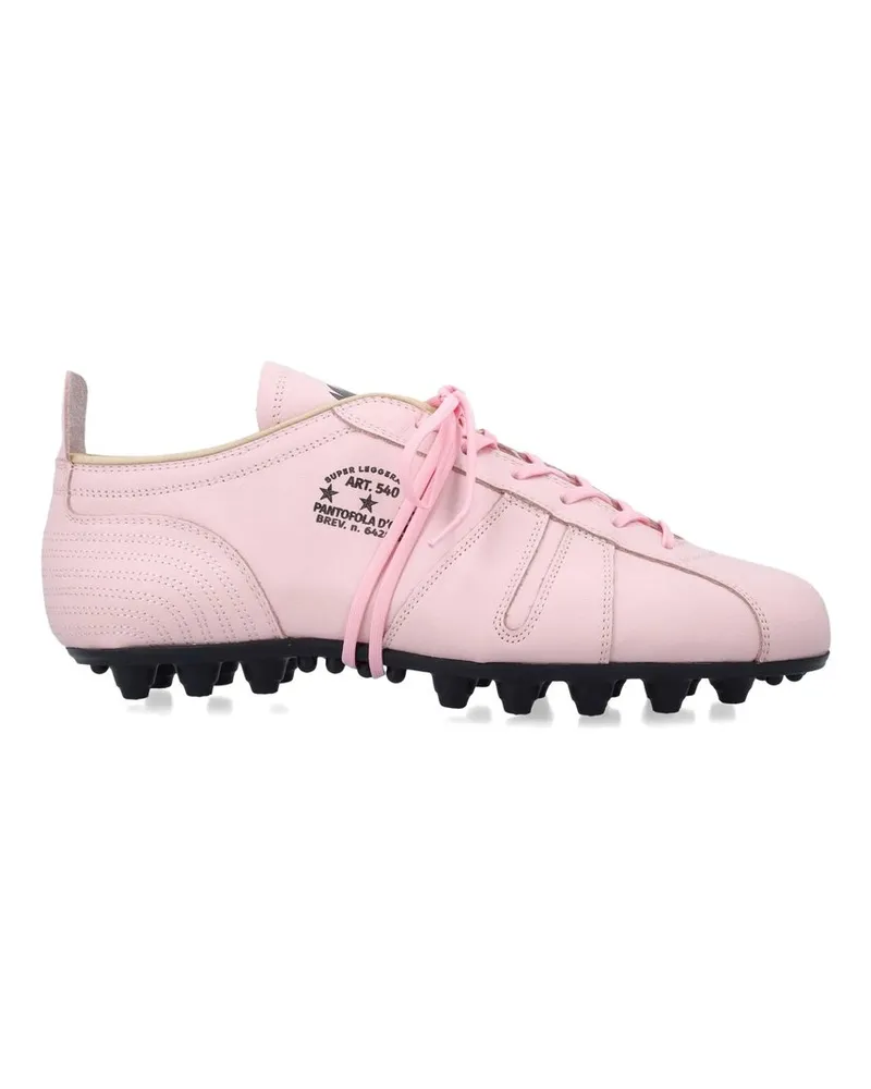 Pantofola d´Oro 540 Suola Calcio Nera Vitello Rose