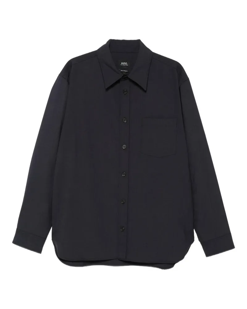 A.P.C. Surchemise Malaury Blau