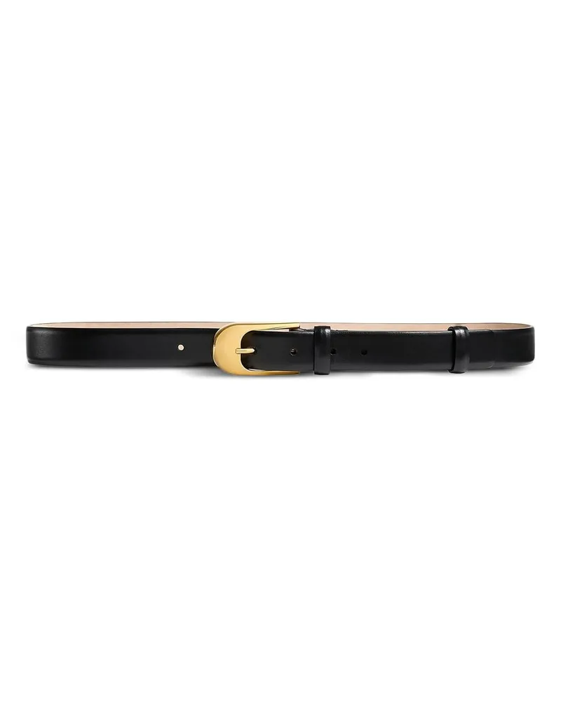 KHAITE Dome Belt Gold (25mm Schwarz