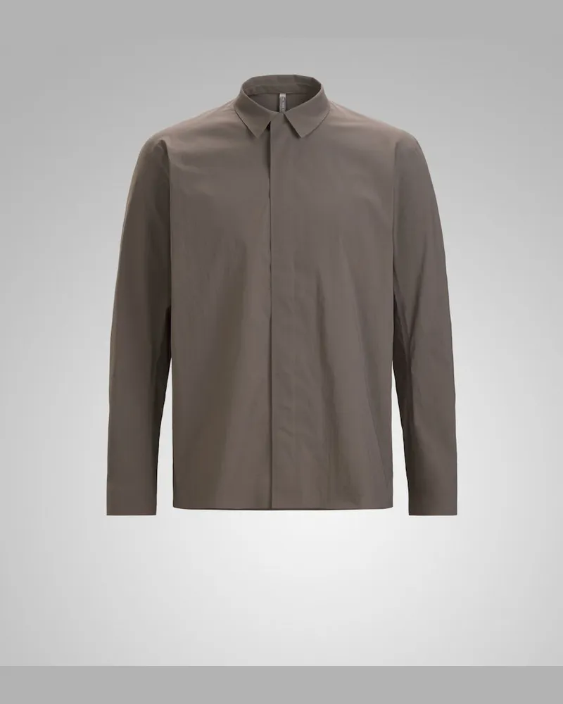 Arc'teryx Veilance Metry ls Shirt m Braun