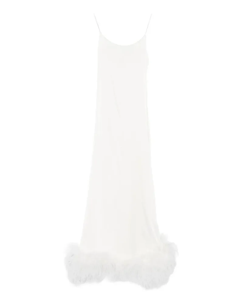 Oséree Bridal Satin Long Dress Plumage Grau