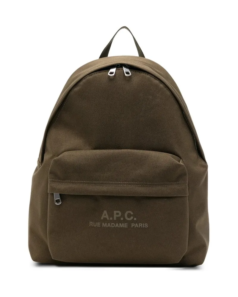 A.P.C. Sac a Dos Backstage Small Grün