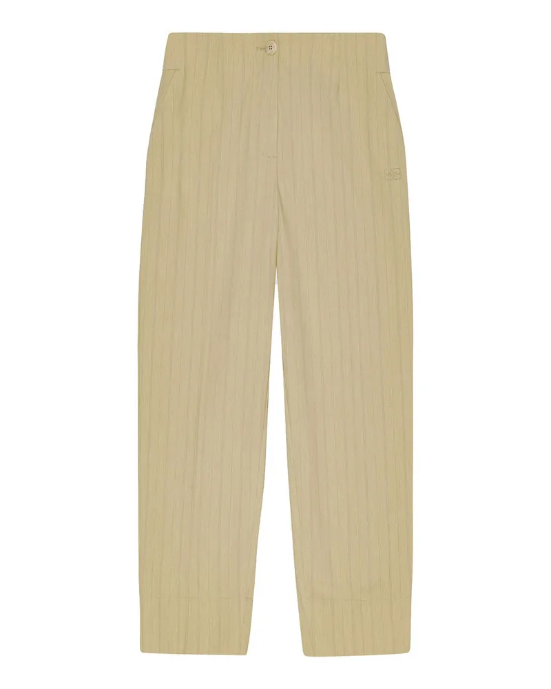 Ganni Taillenhose Beige