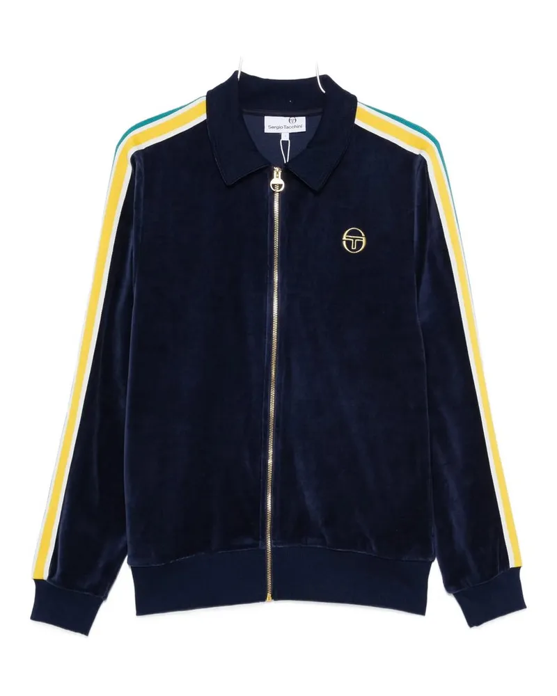 Sergio Tacchini Monte Velour Track Jacket Blau