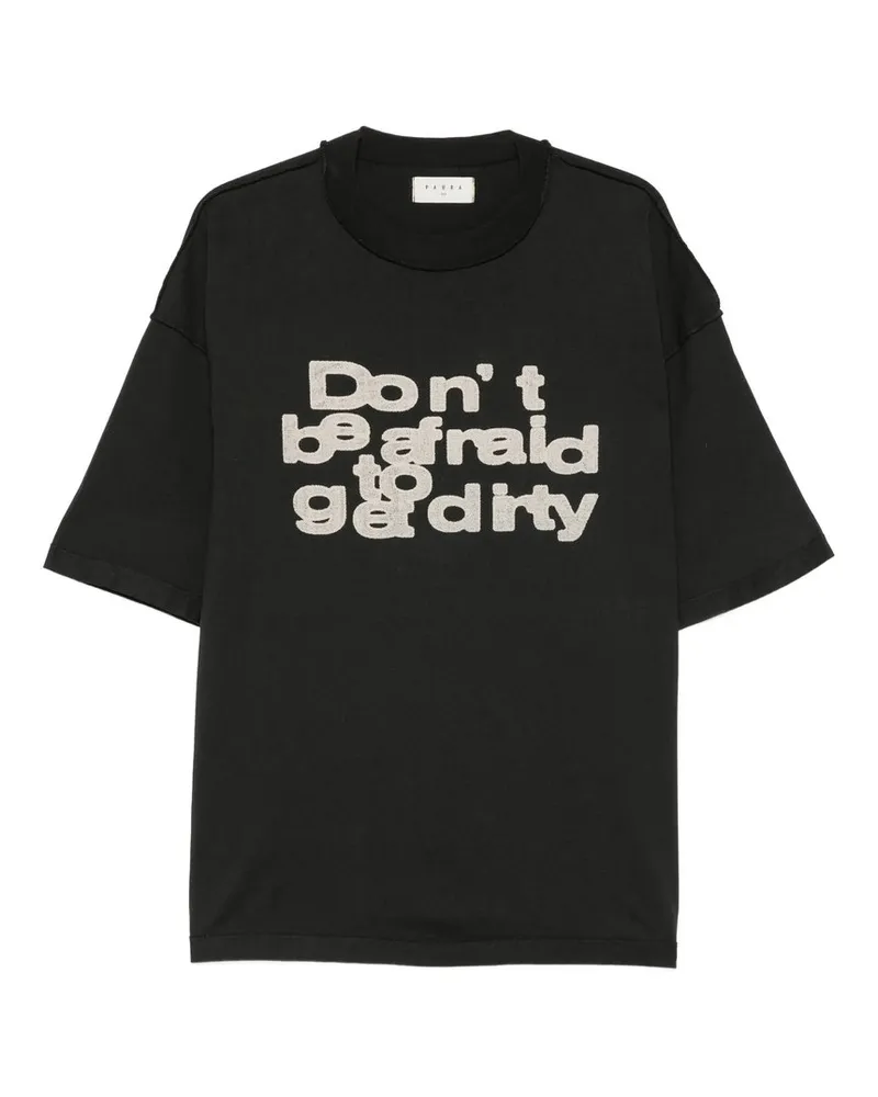 PAURA Costa Oversized t Shirt Schwarz