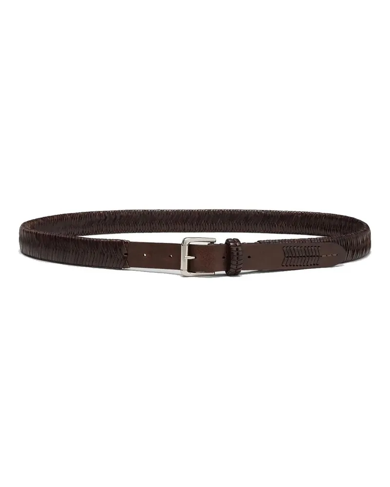 Christophe Lemaire Weaved Belt Braun