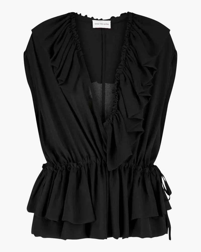 Dries van Noten Cally Bis 3078 W.w.top Black Schwarz