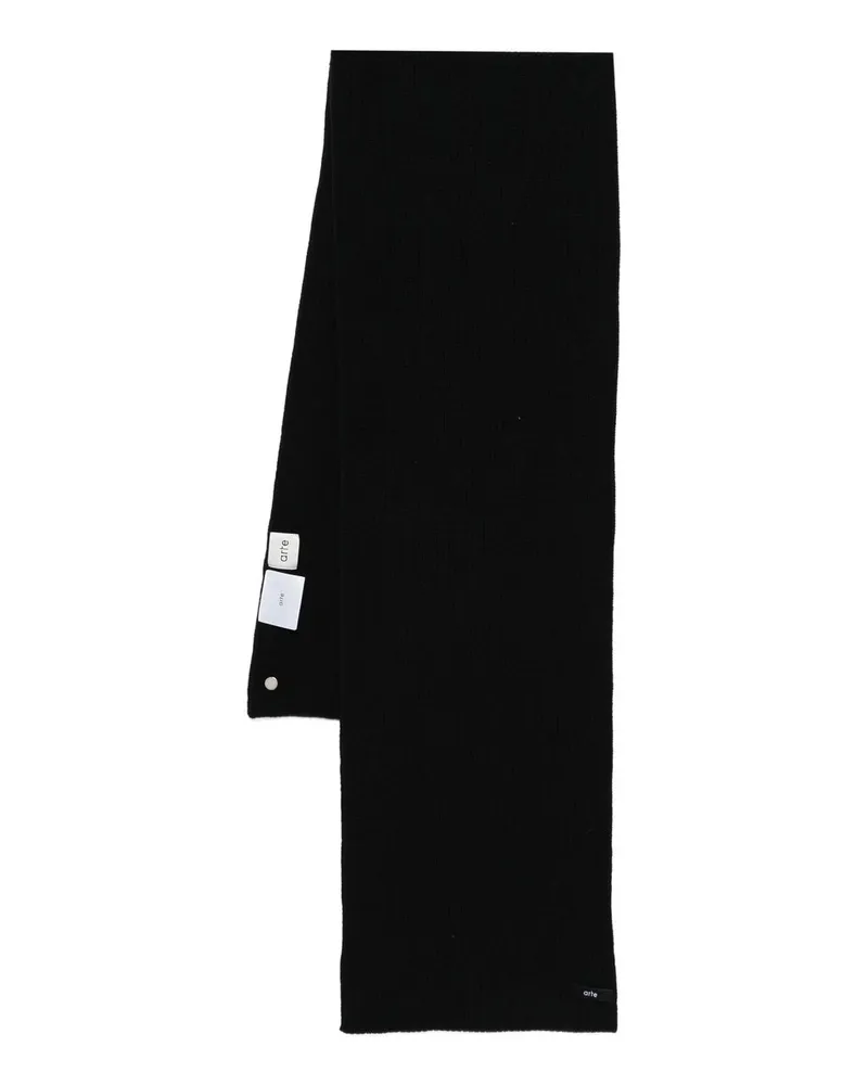 Arte Antwerp Label Scarf Schwarz