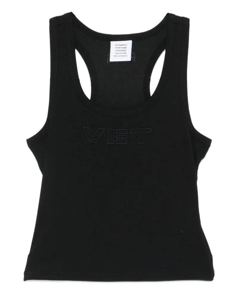VETEMENTS Vet Tanktop Women Schwarz
