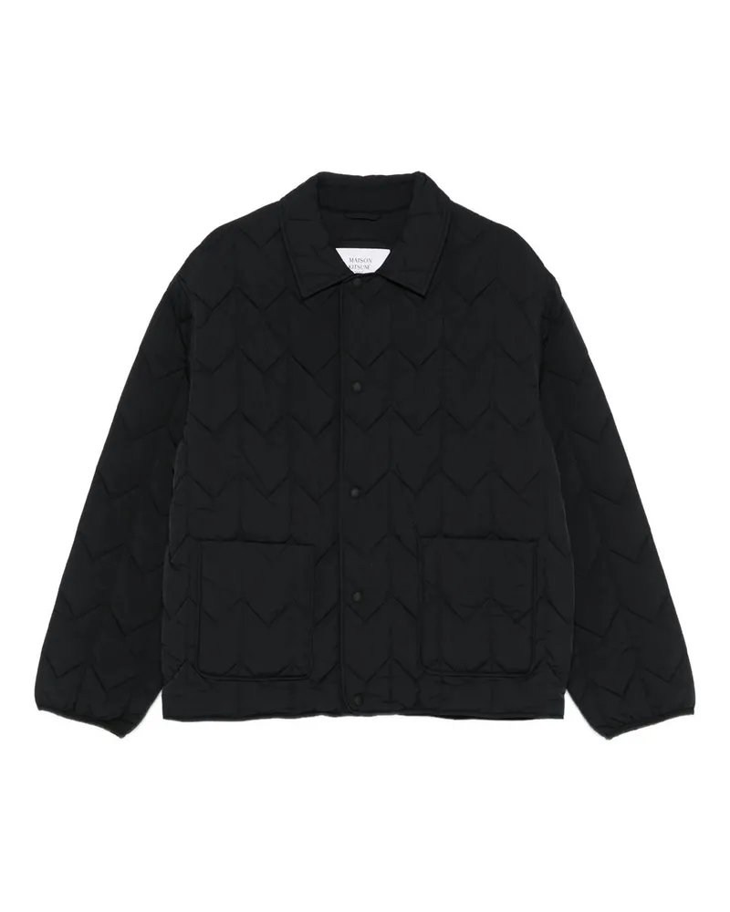 Kitsuné Quilted Blouson Schwarz