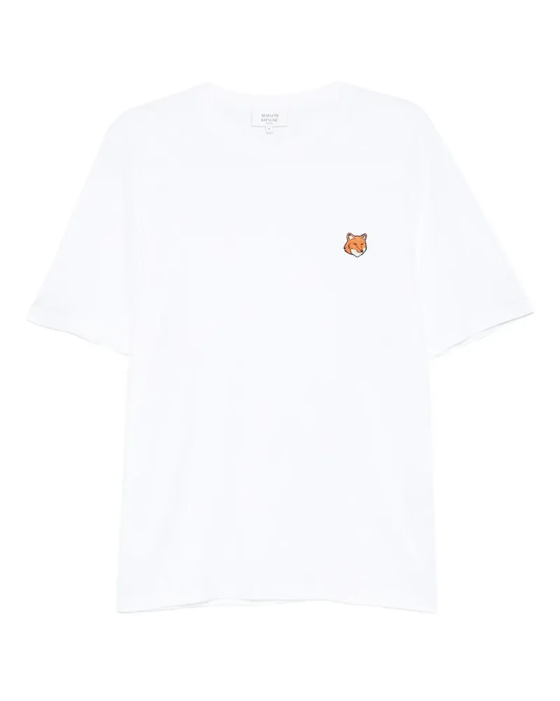 Kitsuné Fox Head Regular Tee-shirt Weiß