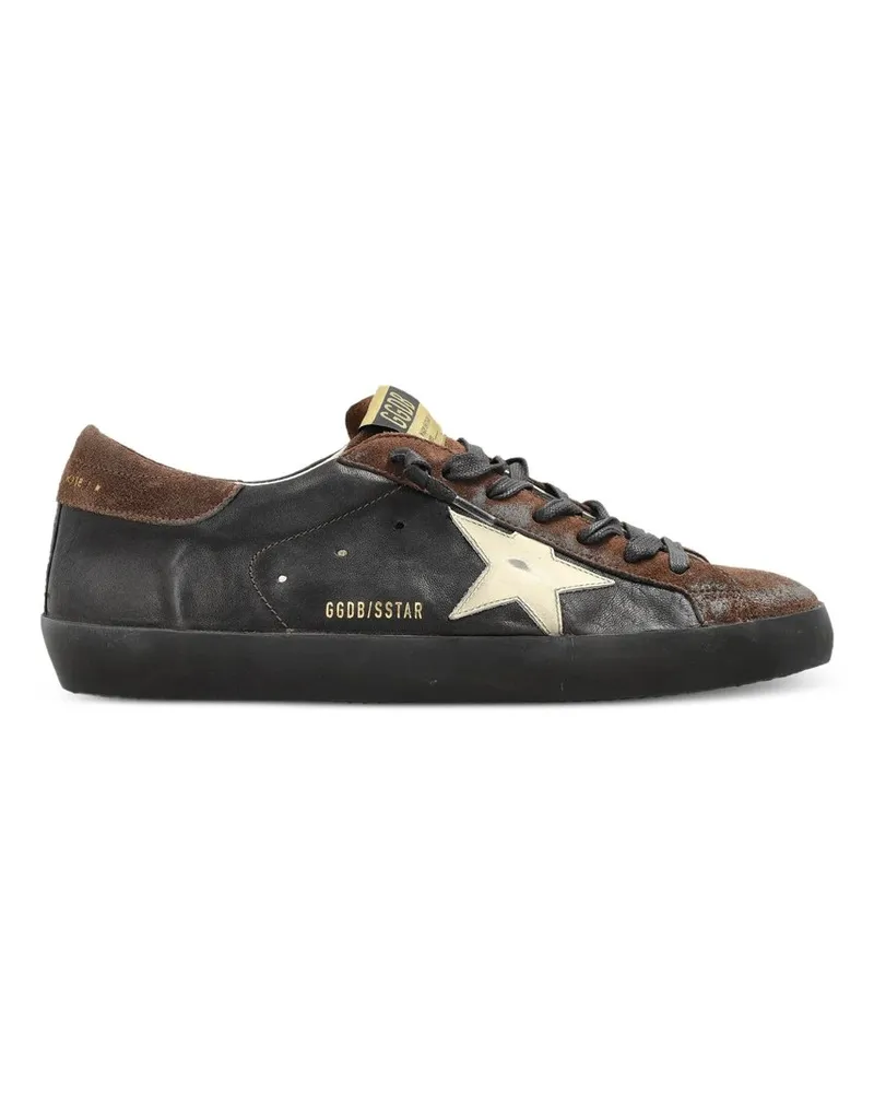 Golden Goose Super Star Nappa Upper Suede Toe And Heel Leather Star Braun