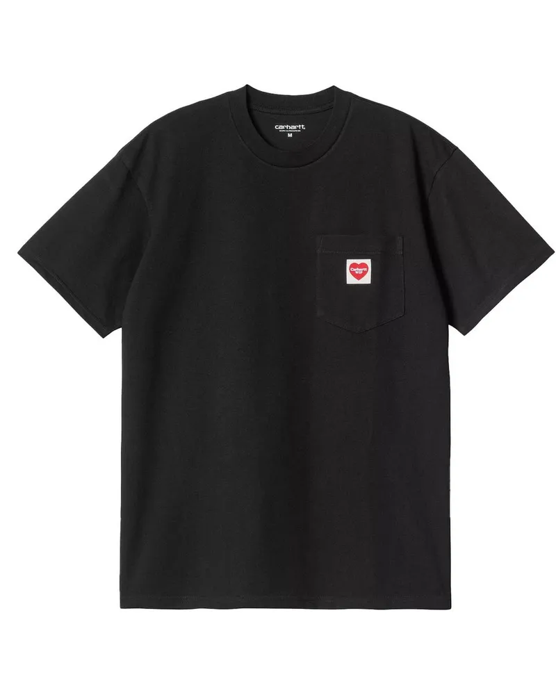 Carhartt WIP Pocket Heart T-shirt Schwarz