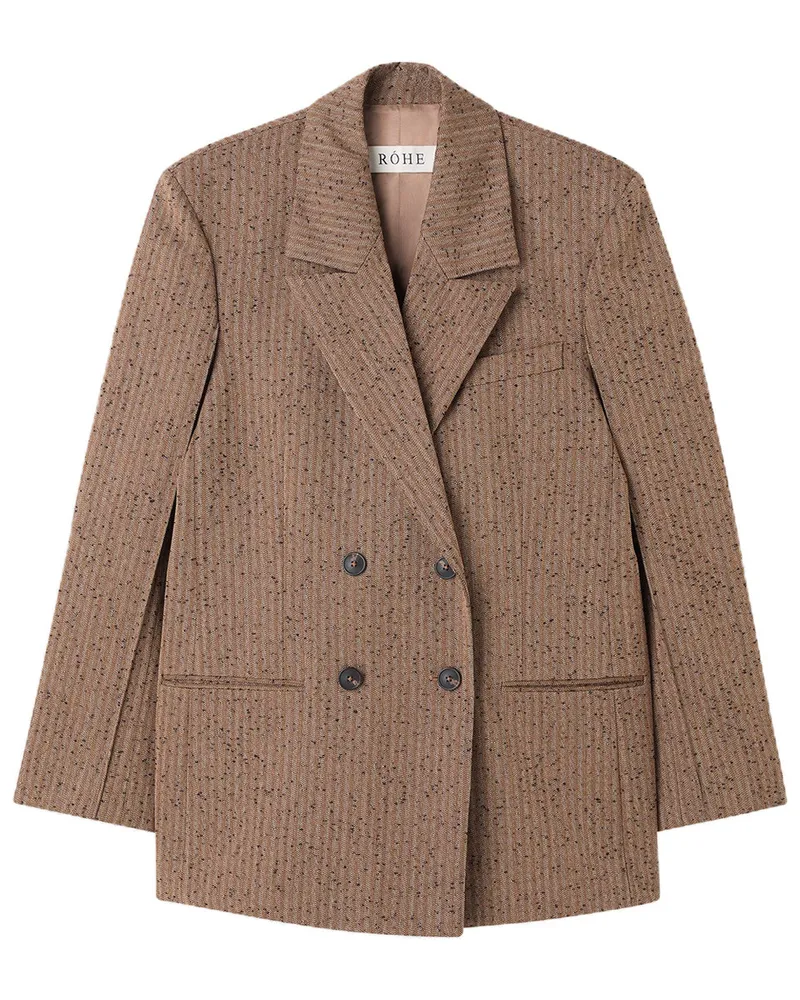 Róhe Double Breasted Blazer 41811046 Braun