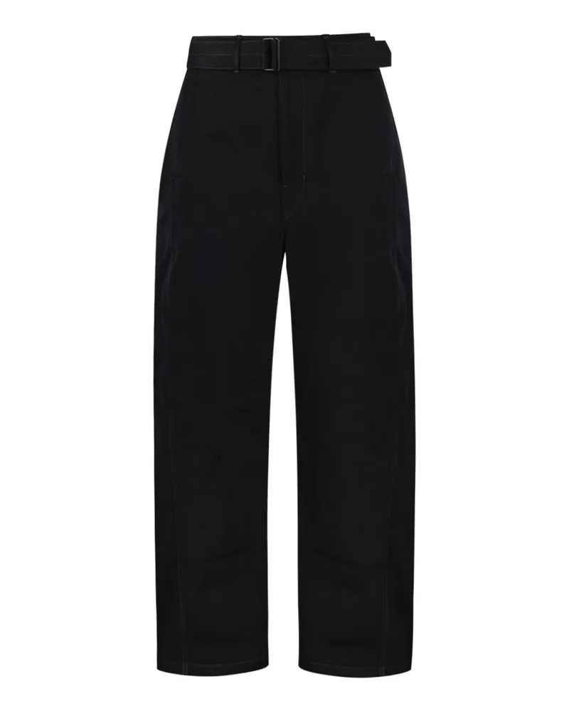 Christophe Lemaire Belted Pants Schwarz