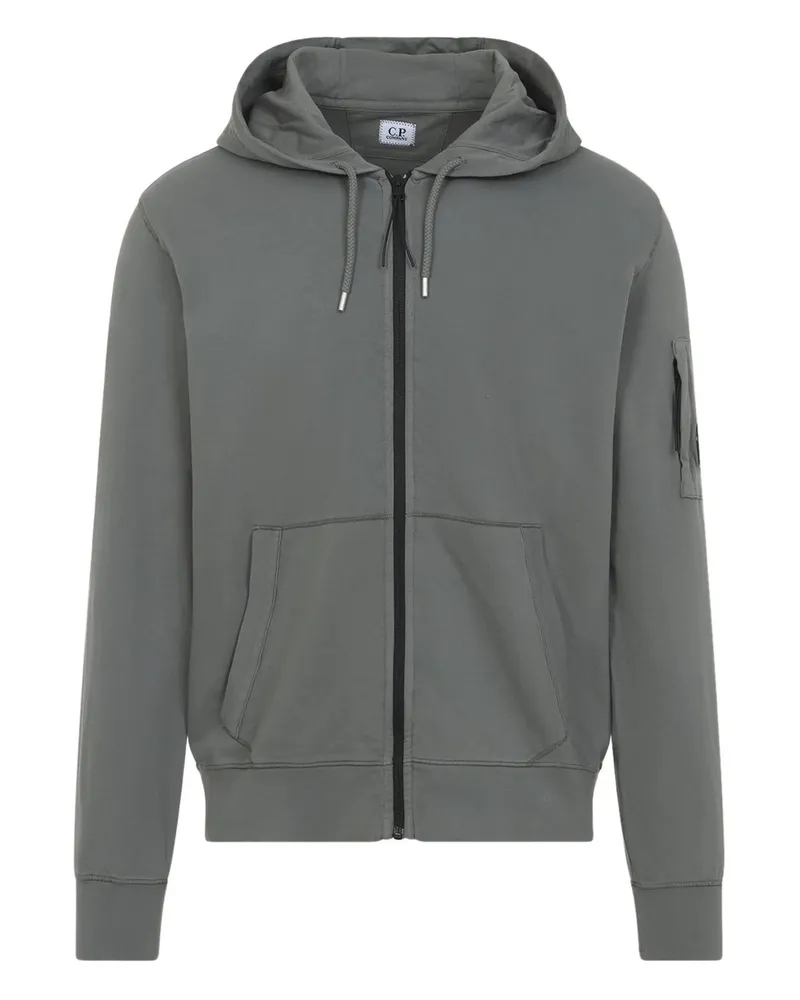 C.P. Company Sweatshirts - Hooded Open Grau