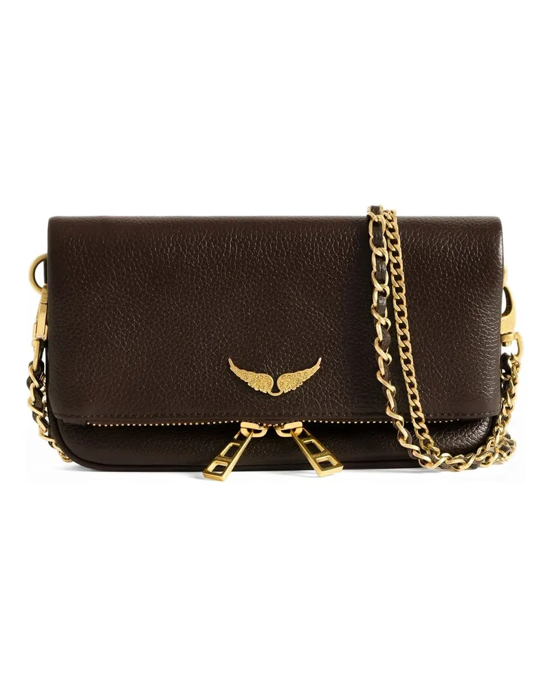 Zadig & Voltaire Rock Nano Grained Leather Braun