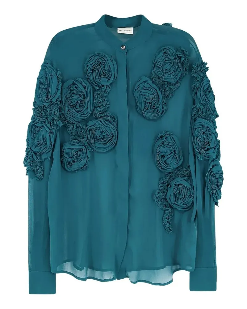 Dries van Noten Chowsa Emb 3376 W.w.shirt Pet Blau