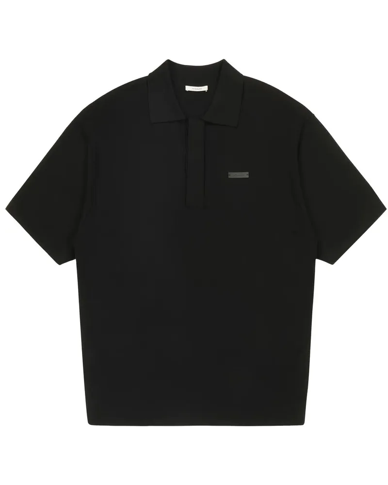 Entire Studios ss Club Polo Nero Schwarz