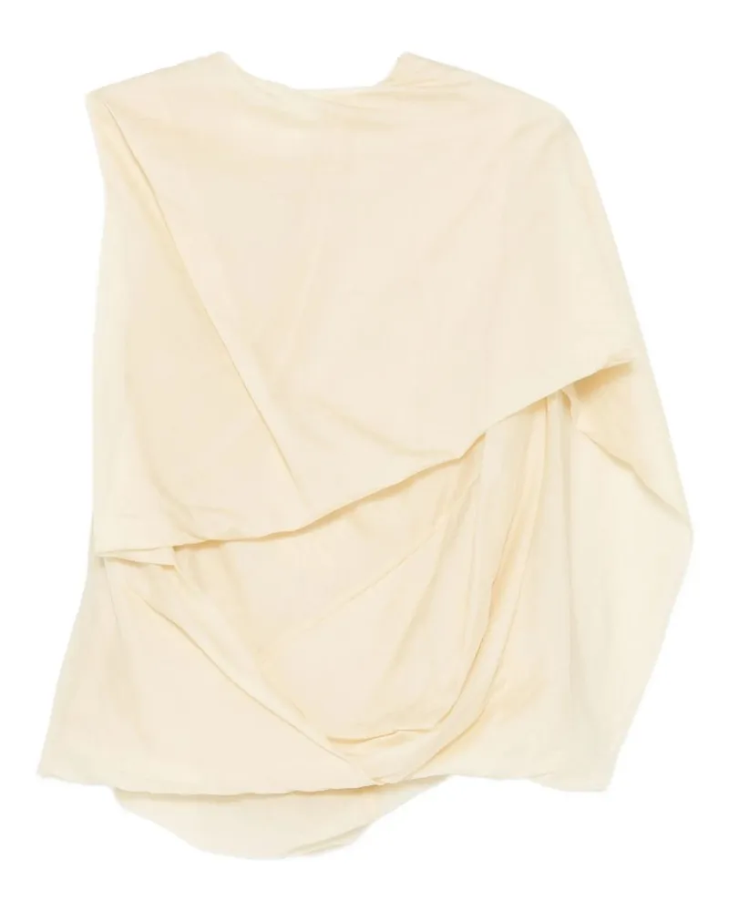 Entire Studios Side Drape Top Soft Tan Beige