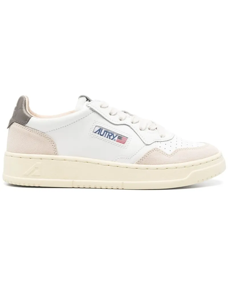 AUTRY Medalist Low Woman Leat/suede Weiß