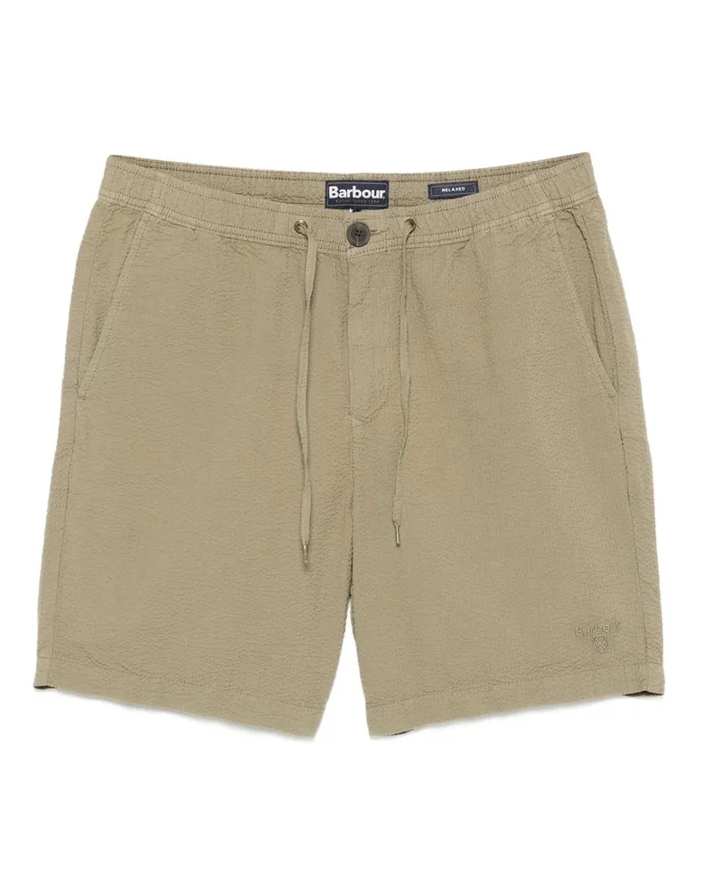 Barbour Seersucker Relaxed Short Beige