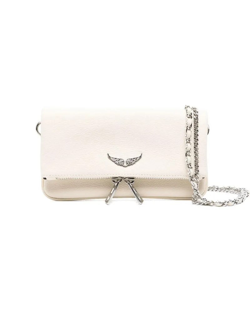 Zadig & Voltaire Rock Nano Grained Leather Weiß