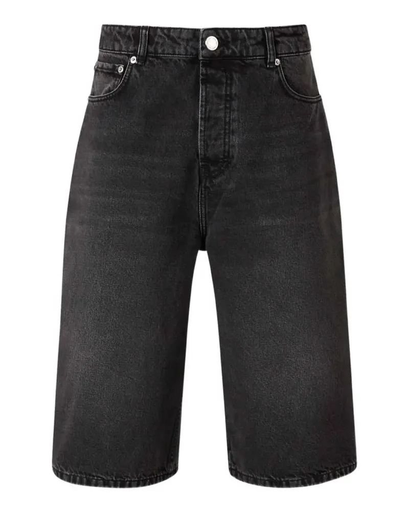 AMI Paris Large Fit Bermuda Shorts Schwarz