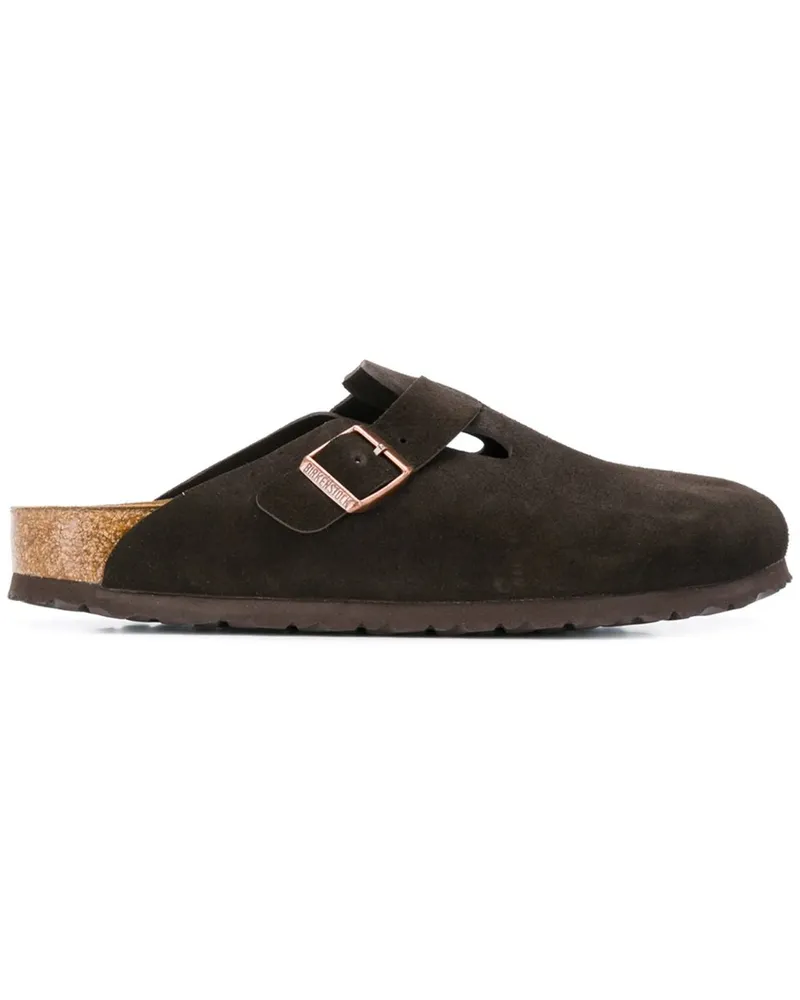 Birkenstock Boston Sfb Mocca, Suede Leather Braun