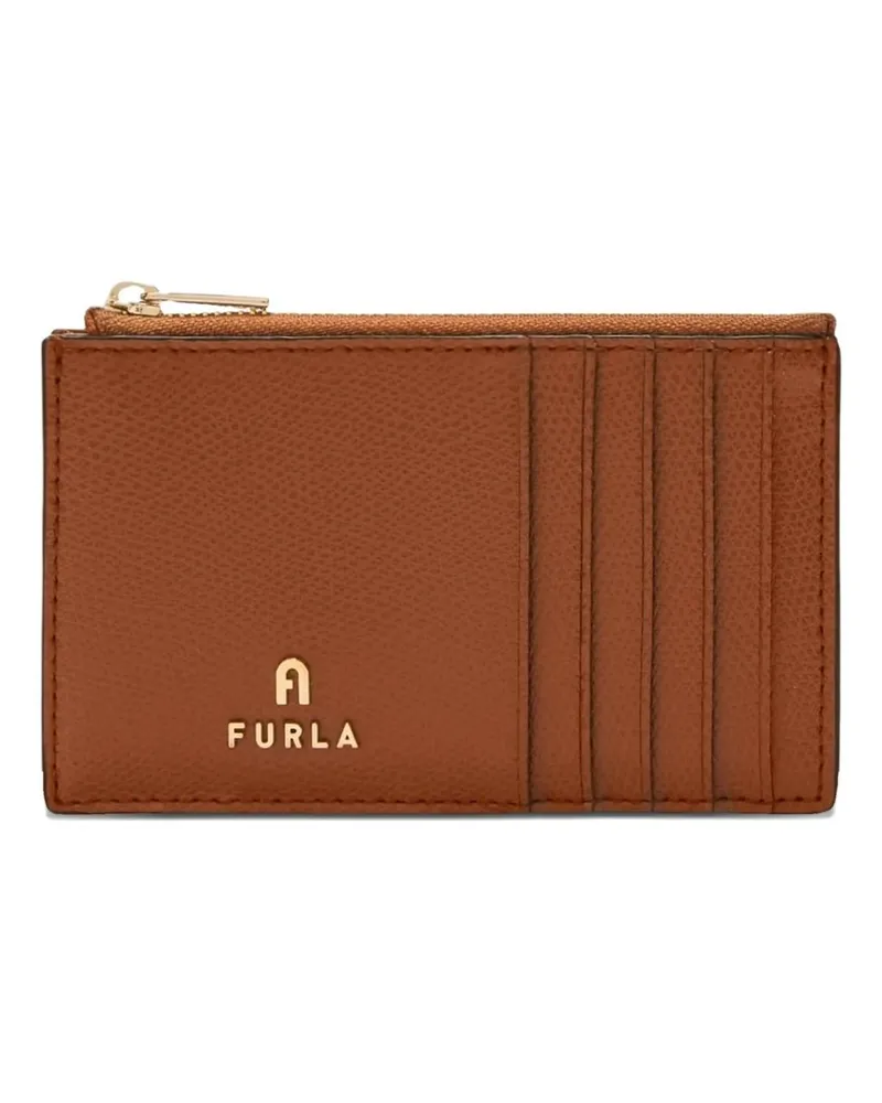 Furla Camelia m Zipped Card Case Braun