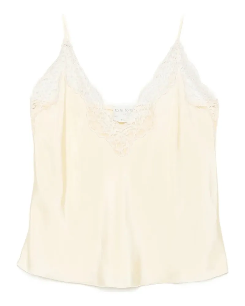 forte_forte Top Lingerie Twill Viscosa Chic Beige