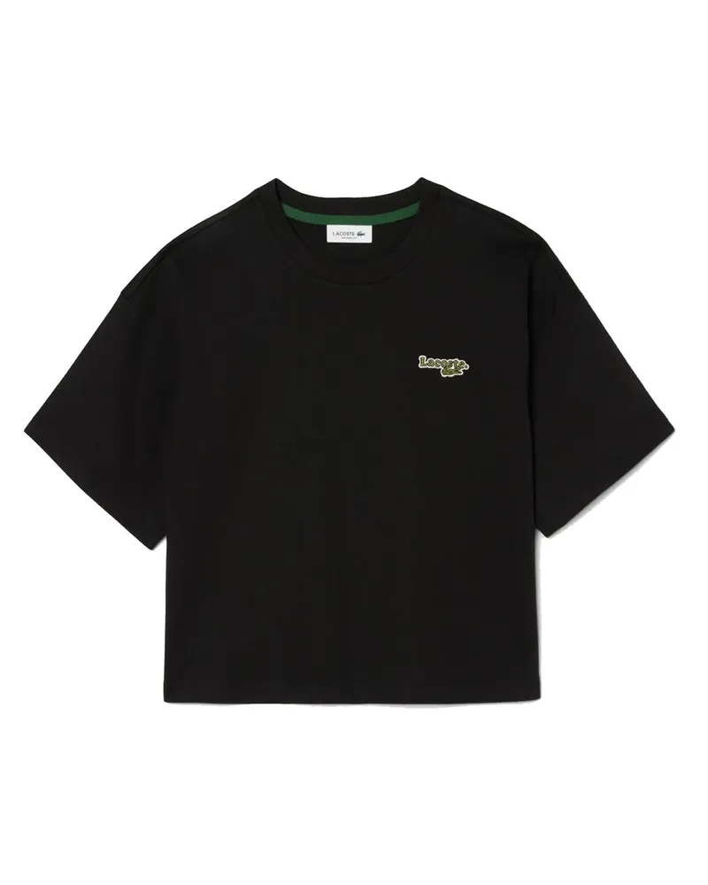Lacoste T-shirt Nero Schwarz