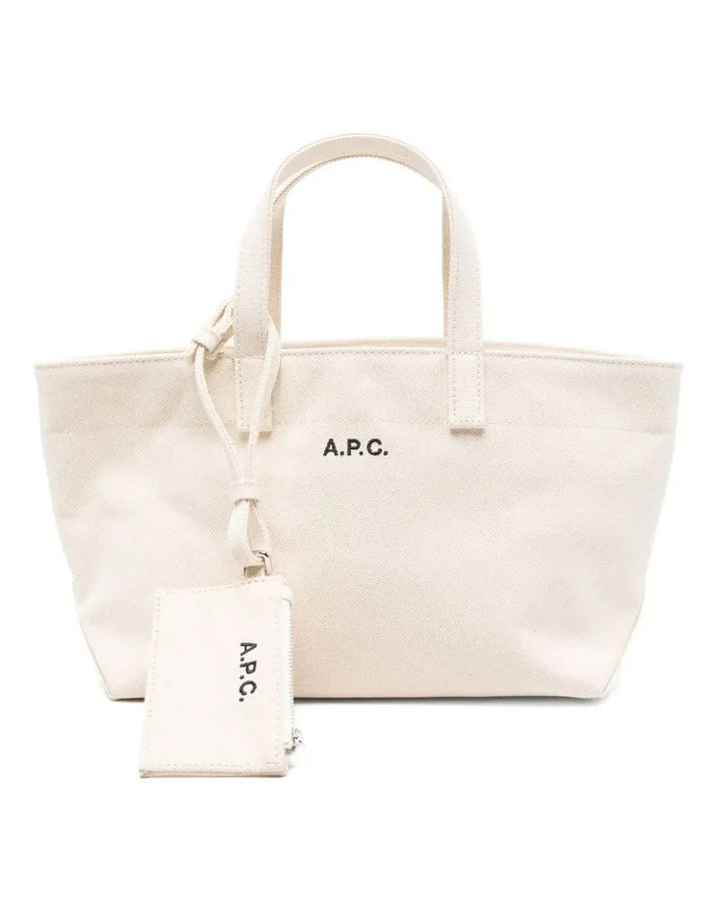 A.P.C. le Drummer Toile Small Ecru Beige