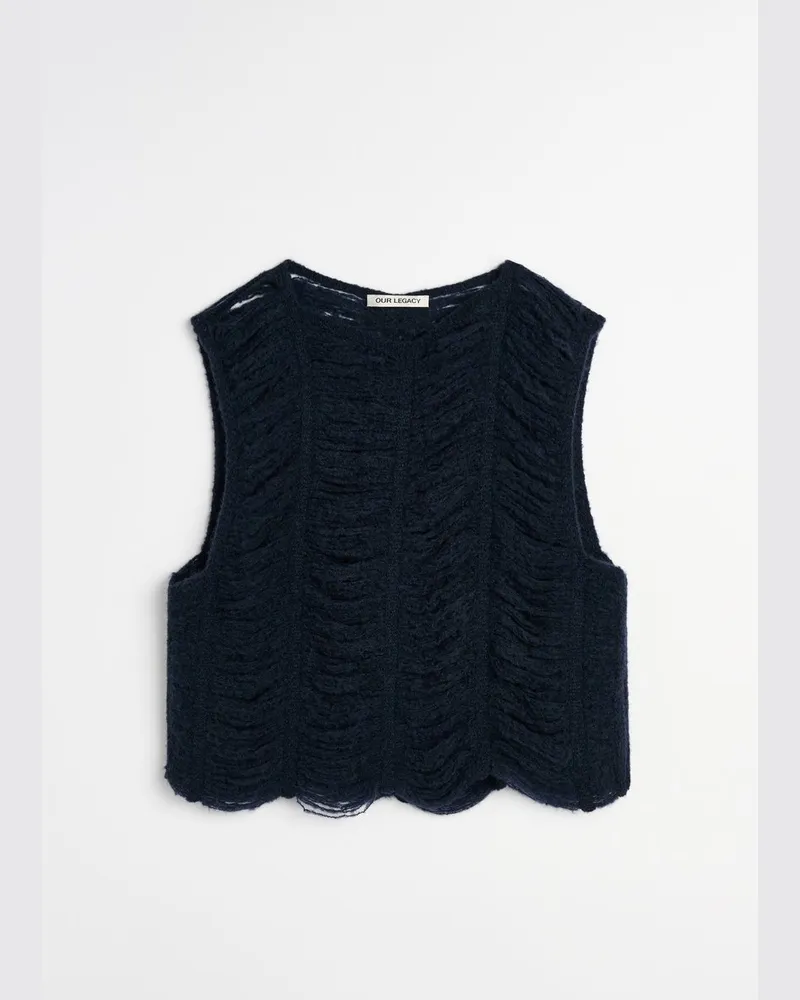 Our Legacy Rib Cage Vest Blau