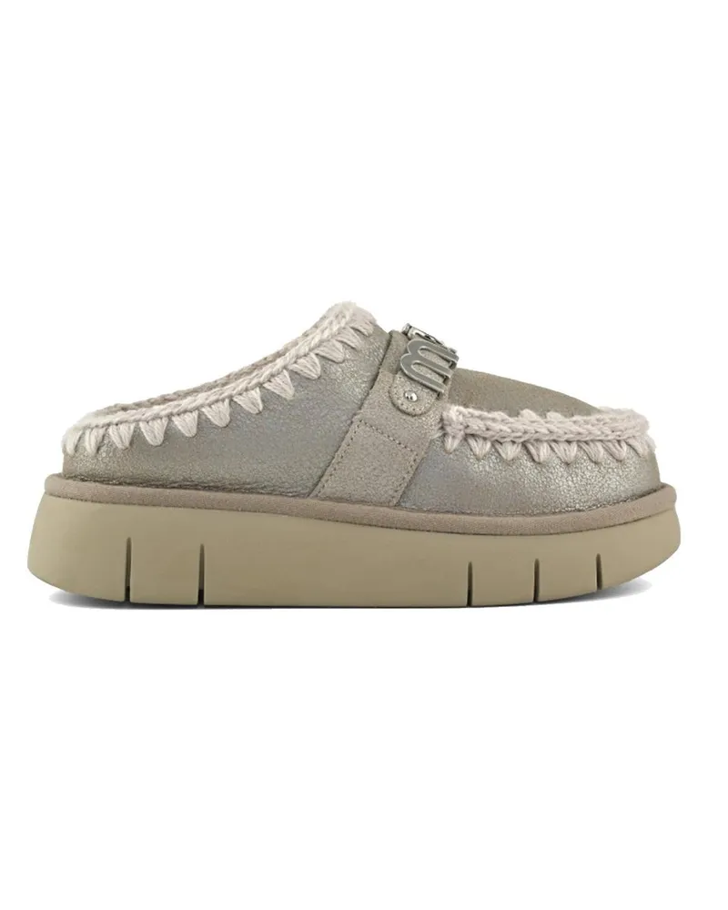 Mou Bounce Clog Special Leather Grau