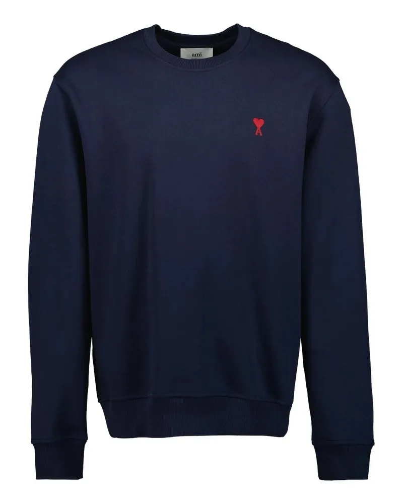 AMI Paris Sweatshirt Ami de Coeur Blau